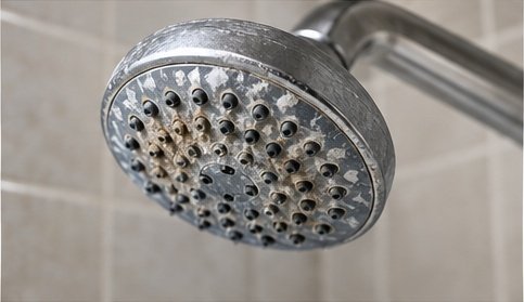 Blocked showerheads